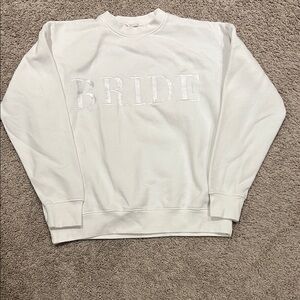 White Bride Crewneck Sweater